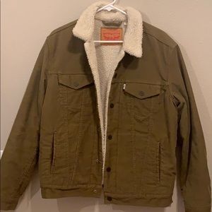 levi’s sherpa corduroy jacket